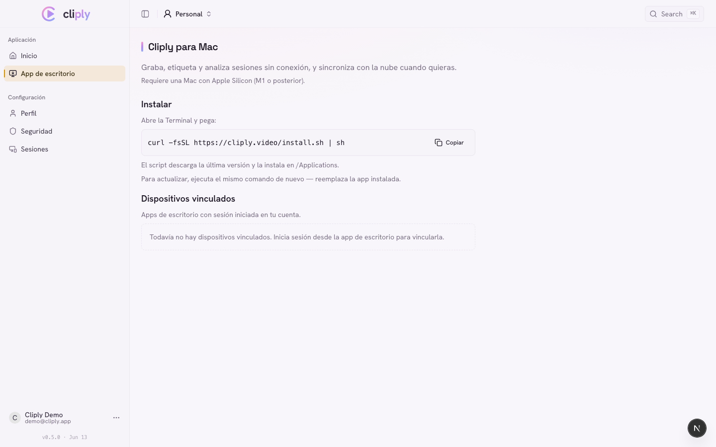 El aviso de descarga de FFmpeg que aparece en el primer intento de exportación